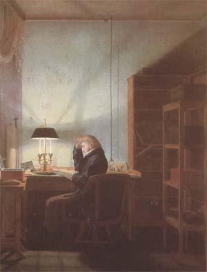 Georg Friedrich Kersting Reader by Lamplight (mk09) Germany oil painting art